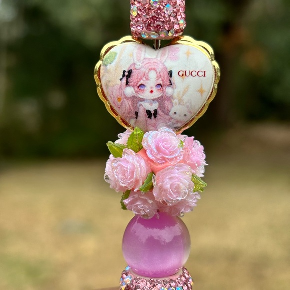 Custom design Pink Rhinestone Embellished Pen - Picture 2 of 2